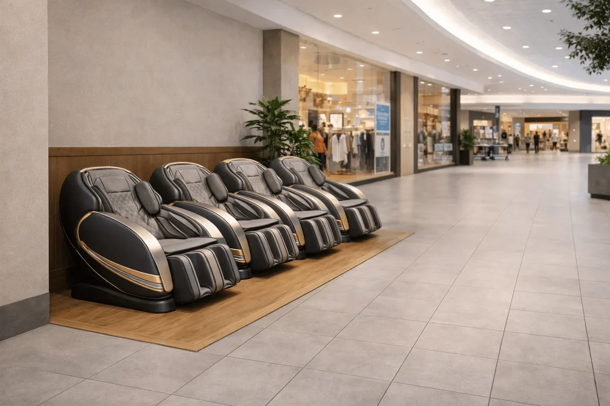 Fauteuil de massage ZoneRelax en lieu public